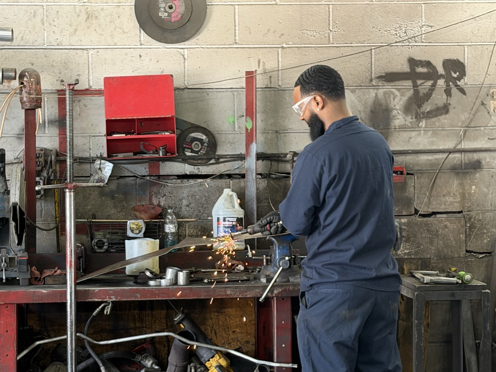 Mechanic at work at F&T Auto Center